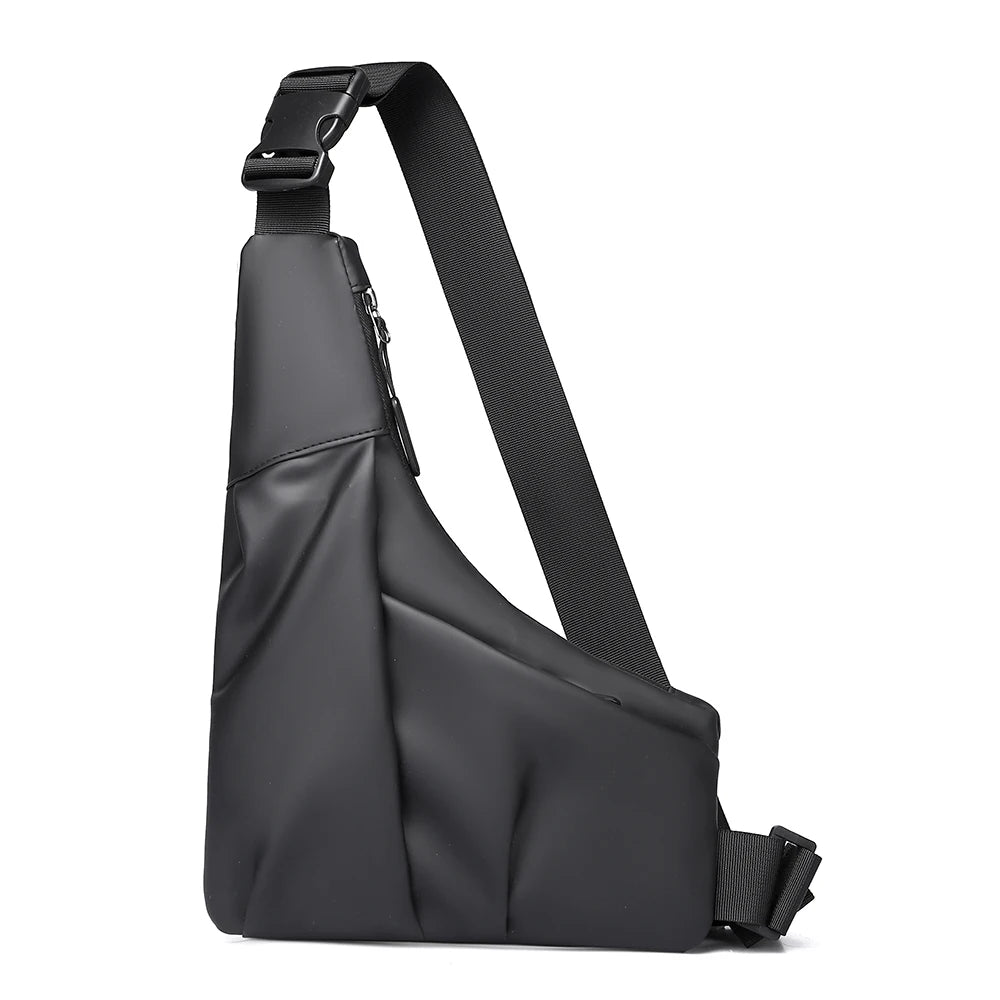 Anti-Theft Triangle Crossbody Bag – Adjustable Strap Casual Chest Bag for Men, Perfect for Outdoor, Travel & Commuting