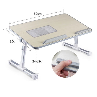 Multi-Functional Adjustable Foldable Laptop Desk – Portable Bed & Sofa Study Table Stand for Laptop Work, Reading & Serving Use
