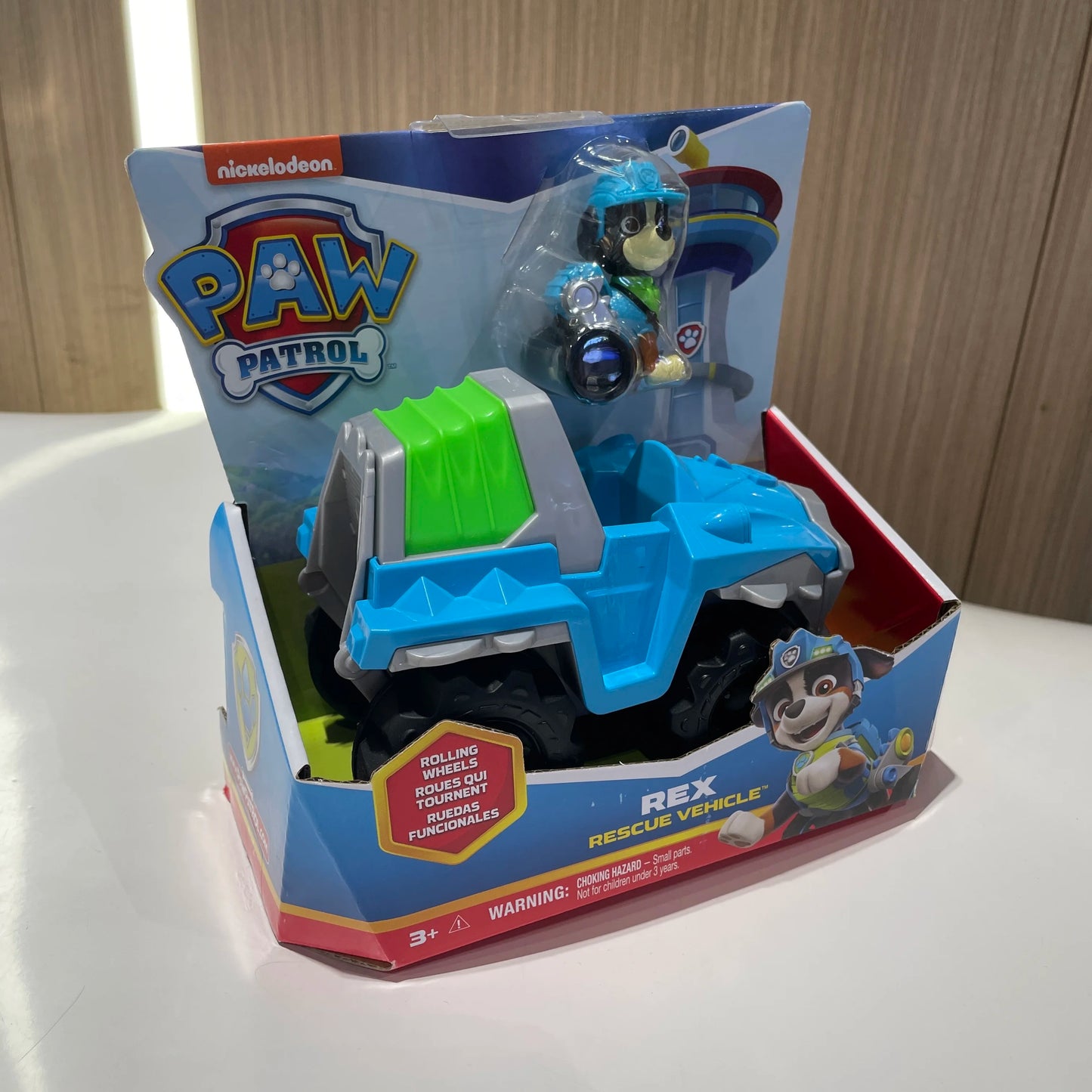 Paw Patrol Dino Rescue Rex Ryder Everest Vehicle Set - Collectible Action Figures and Rescue Toy Gift for Kids