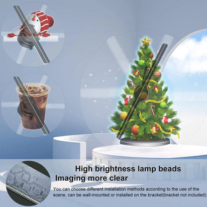 Hologram 3D Fan Projector | LED Advertising Display with Image & Video Support