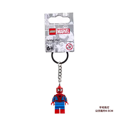 Superhero and Movie Character Keychain - Spider-Man, Miles Morales, Gwen, Batman, Iron Man, Loki, Darth Vader, Yoda and Stormtrooper Mini Figures