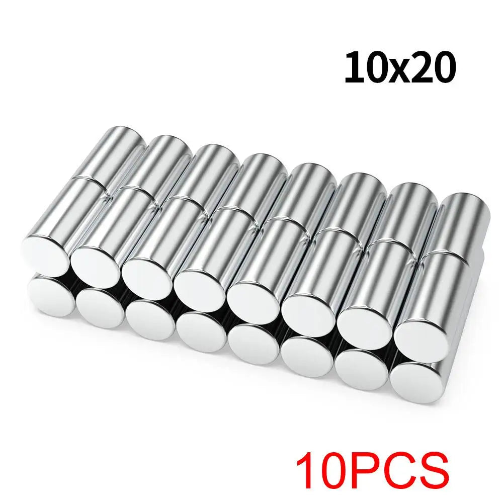 N35 Neodymium Magnets - 10x20mm Super Strong Round Permanent Rare Earth Magnets for DIY & Refrigerator Use
