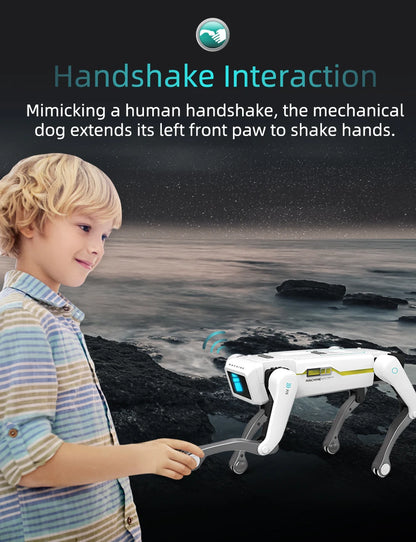 Teeggi Electric RC Intelligent Robot Dog – Multifunctional Bionic Smart Mechanical Dog with Turret, Educational Toy Gift