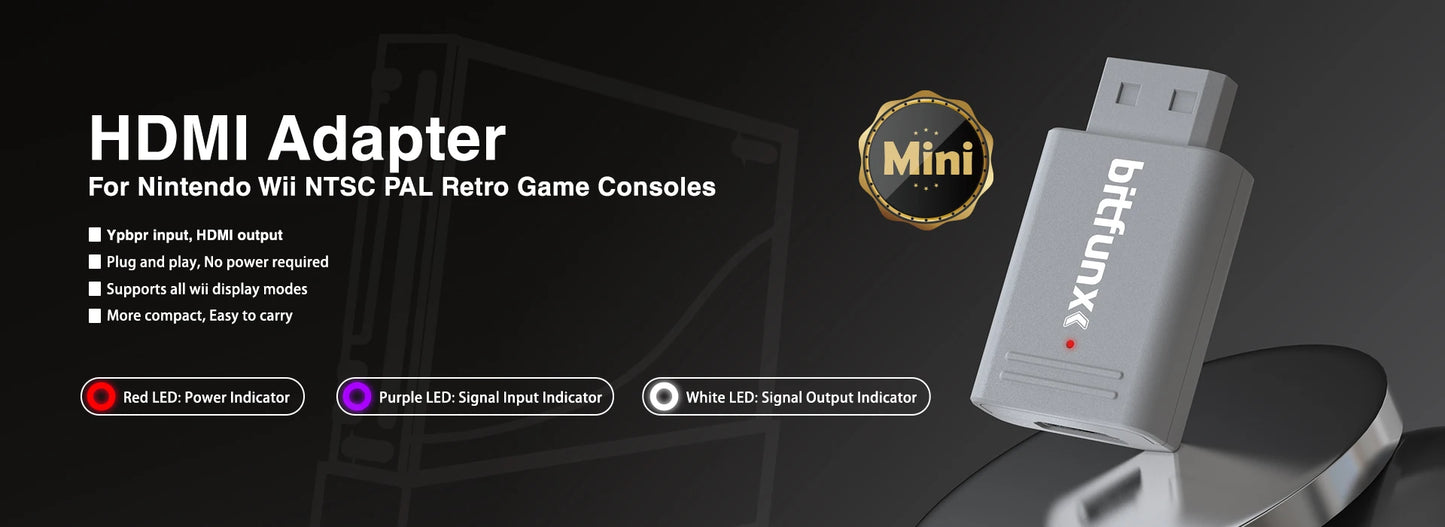BitFunx GC2SD Micro SD Card Adapter – TF Card Adapter for Nintendo GameCube & Wii Console
