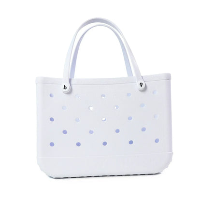 EVA Beach Bag for Women - Waterproof Bogg Rubber Travel Tote, Washable Handbag for Sports, Beach, Market, Pool