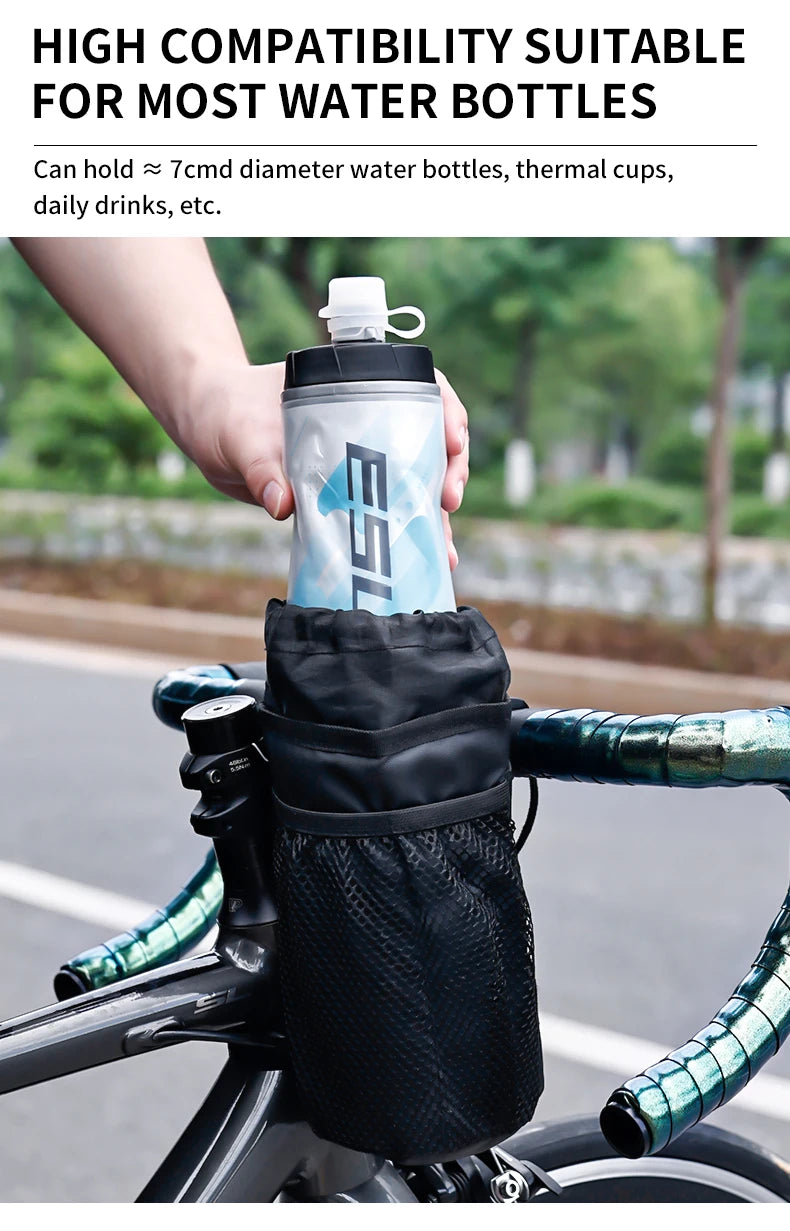 ESLNF Bike Water Bottle Holder – Insulated Cycling Kettle Carrier Pouch for MTB & Road Bicycles