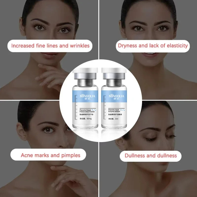 Placenta Freeze-Dried Powder Essence — Hydrating, Nourishing & Skin Rejuvenation Serum for Pore Shrinking