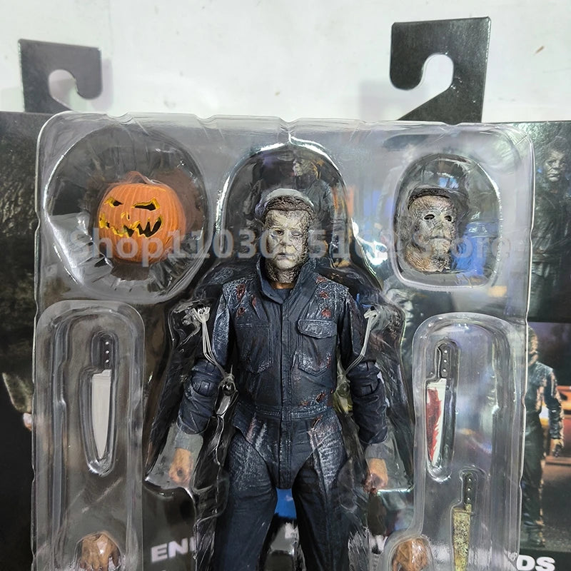 NECA Halloween II Michael Myers Action Figure – Pumpkin Kill Horror Collectible Toy