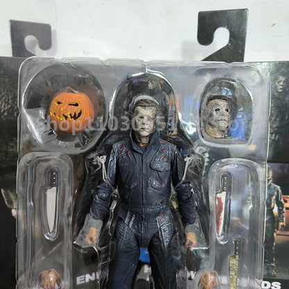 NECA Halloween II Michael Myers Action Figure – Pumpkin Kill Horror Collectible Toy