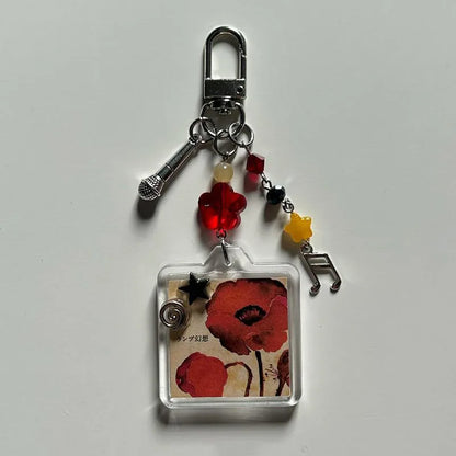 Handmade Album Lamp Keychains – Trendy Y2K Aesthetic Accessories