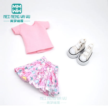 Blythe Doll Accessories Set – Fashion Sweatshirt, Shoe Covers & Sneakers for Blythe & Azone Dolls, Christmas Gift