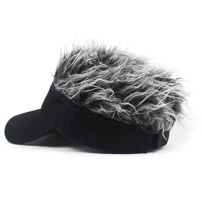Spiked Wig Hat - Unisex Funny Hair Baseball Cap for Outdoor Sun Protection, Hip-Hop & Dance