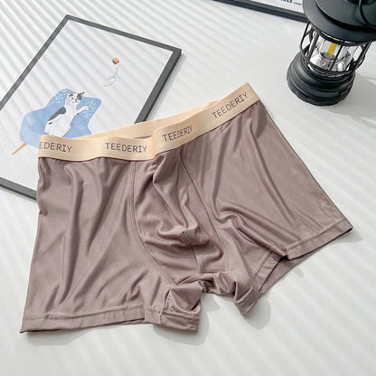 Men's Ice Silk Graphene Boxer Shorts – Ultra-Thin, Breathable, Comfortable Trunks Underwear
