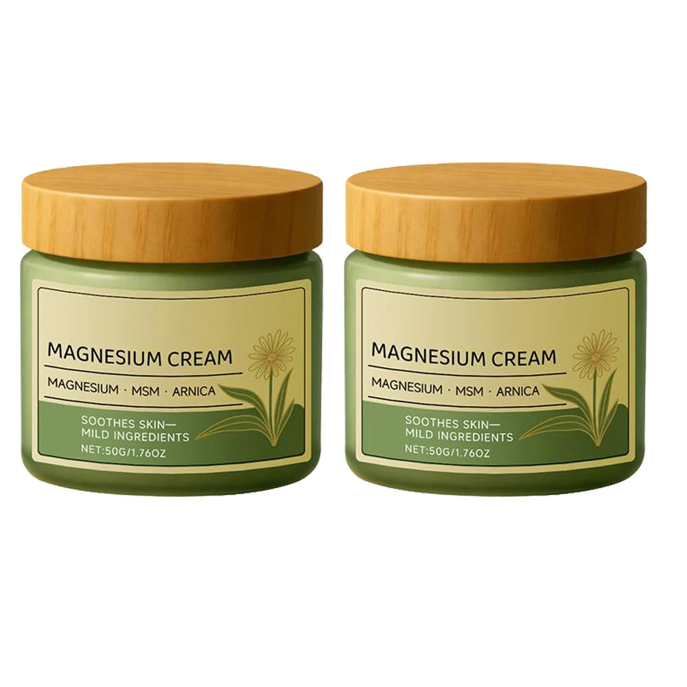 Magnesium Soothing Body Cream - Non-Greasy Daily Massage Care for Muscles, Knees & Joints with Arnica & MSM