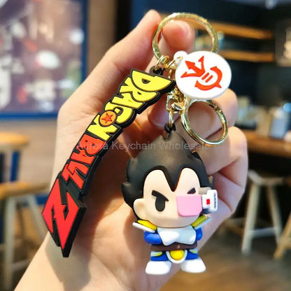 Dragon Ball Z Keychain – Super Saiyan Goku, Bulma, Broly, Piccolo & Majin Buu Car Pendant Toy Gift for Kids