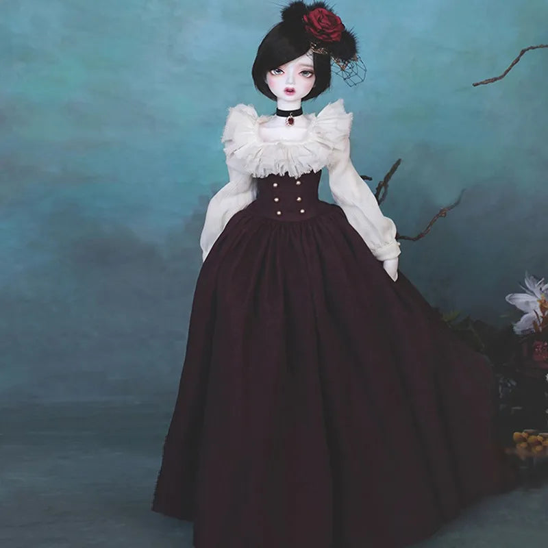 BJD Doll Girl Retro Palace Style Dress & Skirt – 1/6 1/4 1/3 Size Outfit Promotion