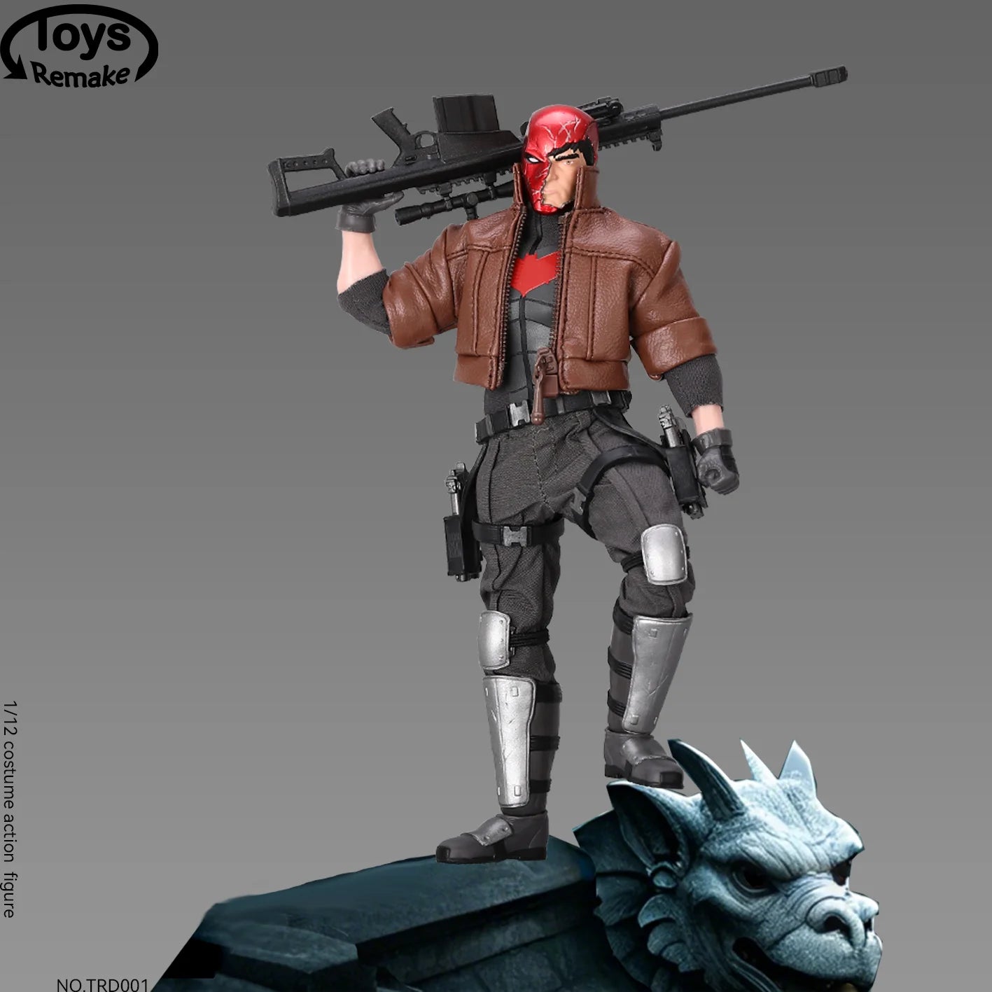 ToysRemake TRD001 1/12 Red Hood Action Figure — 6" Movable Detective Comics Anime Mini Head Sculpt Collectible Full Set
