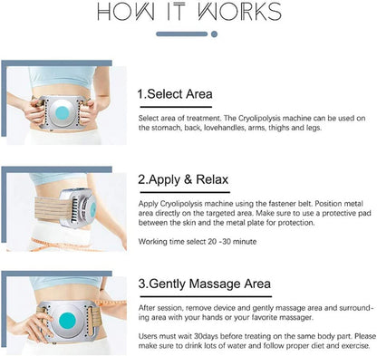 Cryolipolysis Fat Freezing Machine — Belly Fat Burner & Body Slimming Lipo Device for Women