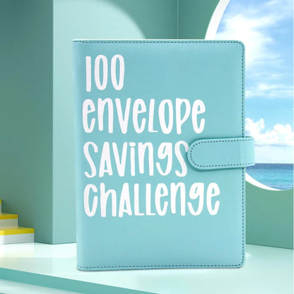 100 Envelope Challenge Binder – Savings Challenge Loose-Leaf Budget Binder with Cash Envelopes, Money Organizer System