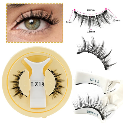 Handmade 3D Magnetic Mink Eyelashes – 1/2 Pairs Reusable False Lashes with Tweezers for Natural Long Look Makeup