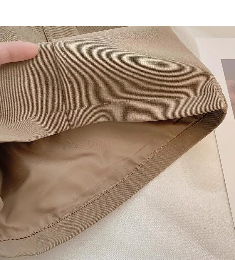 Casual Women’s A-Line Shorts — Vintage Solid High Waist Office & Streetwear Summer Trousers