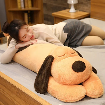 Giant Soft Dog Plush Pillow – Cotton Stuffed Pet Doll Sleep Pillow Gift for Girlfriend