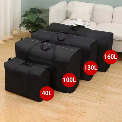 Extra Large Waterproof Moving Luggage Bag - Foldable Large Capacity Travel, Laundry & Quilt Storage Organizer