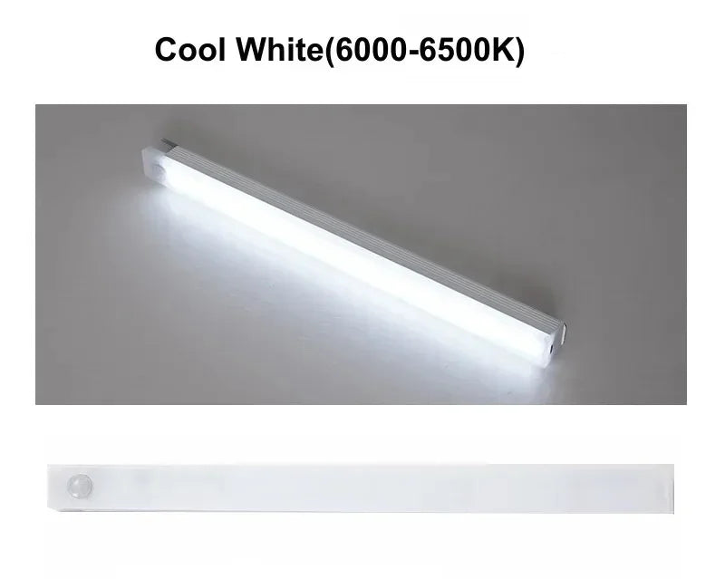 Rechargeable PIR Motion Sensor LED Light - Portable USB Indoor Lamp for Closets, Hallways & Home Lighting