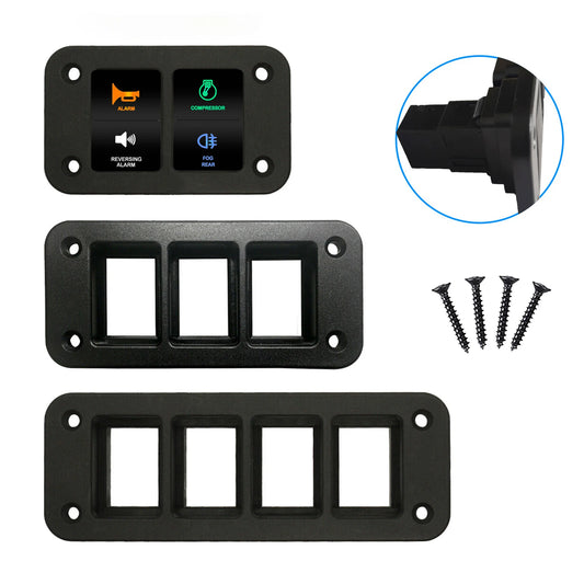 Toyota Push Switch Mount Bracket - 32x22mm Panel Holder for LandCruiser Prado Hilux Hiace Tacoma