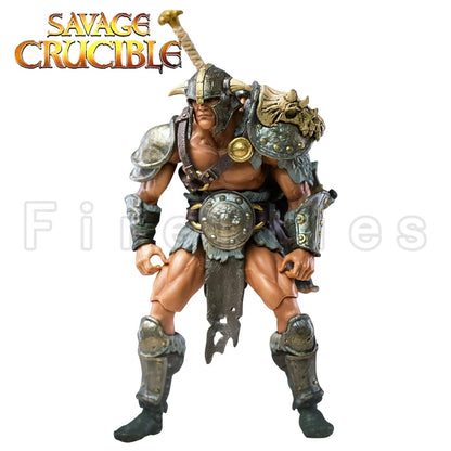 1/12 7-Inch Savage Crucible Action Figure — Harbinger Studios Wave 2 Jaeger Nashom Krieger Whoman Barbarian Anime Collectible Gift