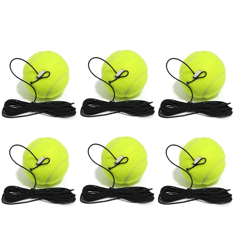 Heavy Duty Tennis Trainer Rebounder Base – Elastic Rope Ball Practice Self-Training Tennis Practice Aid with Durable Sparring System