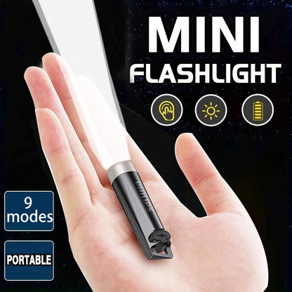 Philips SFL1121 Mini LED Flashlight - Rechargeable EDC Keychain Light for Camping, Hiking, and Everyday Use