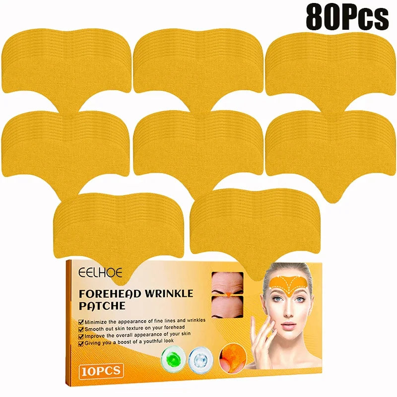 10-100pcs Forehead Wrinkle Patches — Anti-Wrinkle Gel Skin Care Patches for Natural Forehead Line Removal