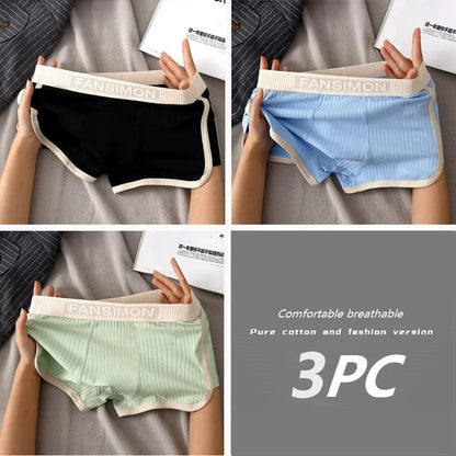 Men’s Breathable Mesh Boxer Briefs - Stretch U-Crotch Underwear with Wide Waistband