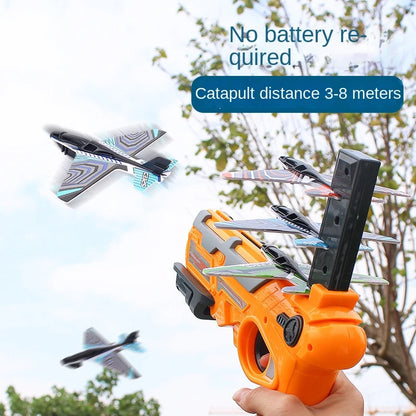Outdoor Parent-Child Sports Toy - Children's Ejection Aircraft Shooting Game Set - Boy's Gift Shooting Aircraft Toy
