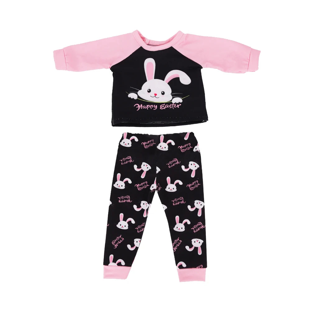 Doll Clothes Multi-Style Daily Set – Pajamas & Home Wear for 43cm Born Baby Dolls & 18-Inch American Dolls, Our Generation Toy Gift