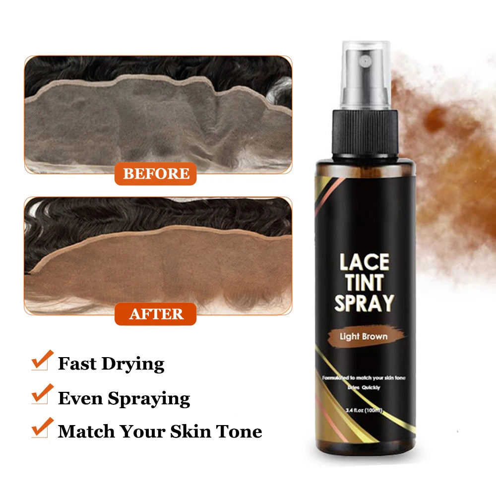 Waterproof Lace Wig Glue | 38ml Liquid Adhesive for Lace Front Wigs, Hair Wax Stick, Tint Spray & Elastic Melt Band