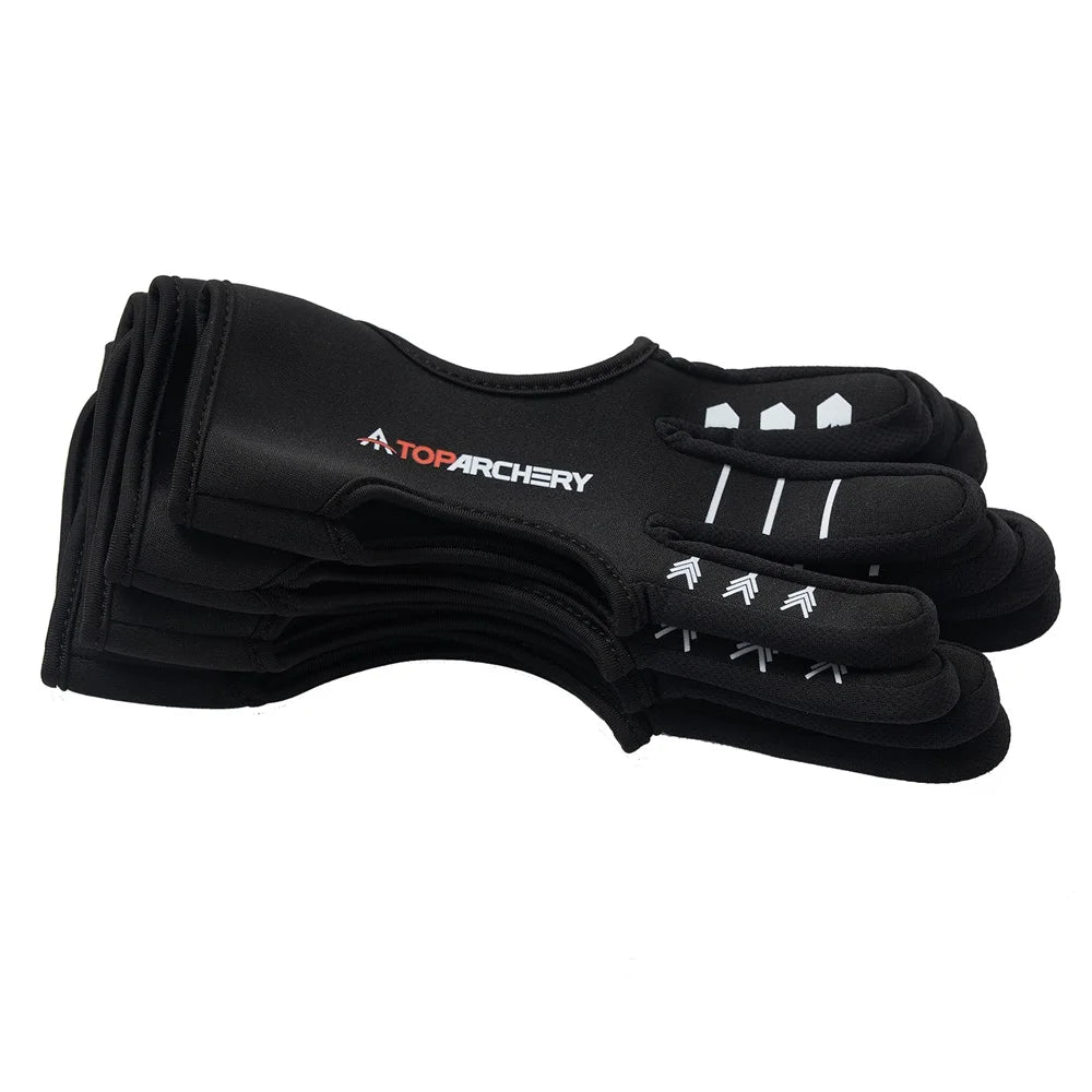 Archery Glove Three-Finger Guard – Shooting Gloves for Recurve Bow, Hunting & Beginners