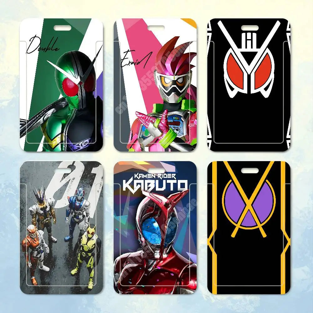 K-Kamen Masked Rider-S Card Holder - Clear Transparent ID, Employee & Visitor Badge Case