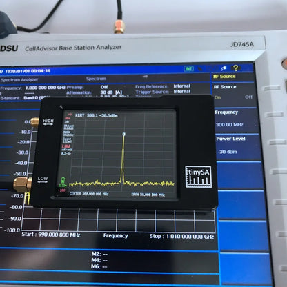 Original Hugen TinySA Spectrum Analyzer – 2.8-Inch Display, 100kHz to 960MHz Handheld with ESD Protection