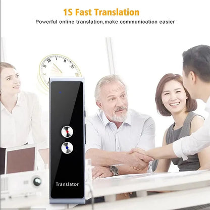 Wireless Voice Translator – 40 Languages Real-Time Two-Way Smart Instant Translation Device for Business, Travel & Study