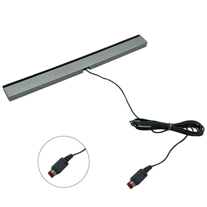 Nintendo Wii Motion Sensor Bar - Wired IR Receiver with Extension Cable for Remote Controller