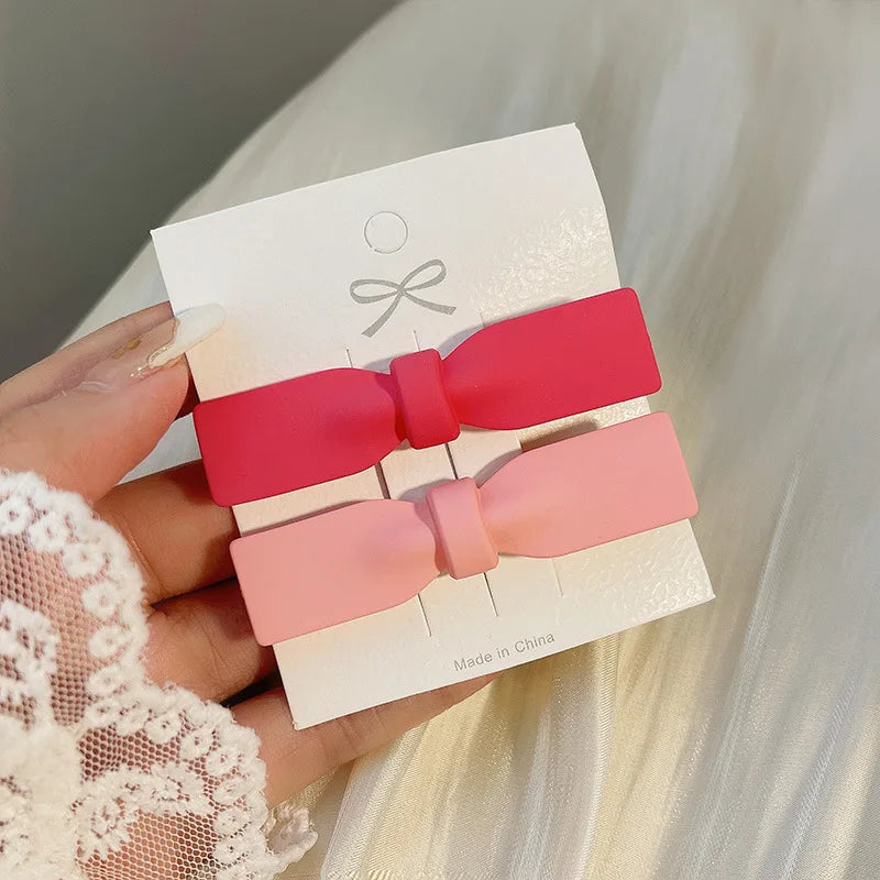 Cute Love Acrylic Hair Clips –  Frosted Barrettes for Girls Fashion Hair Accessories & Trendy Jewelry Pins