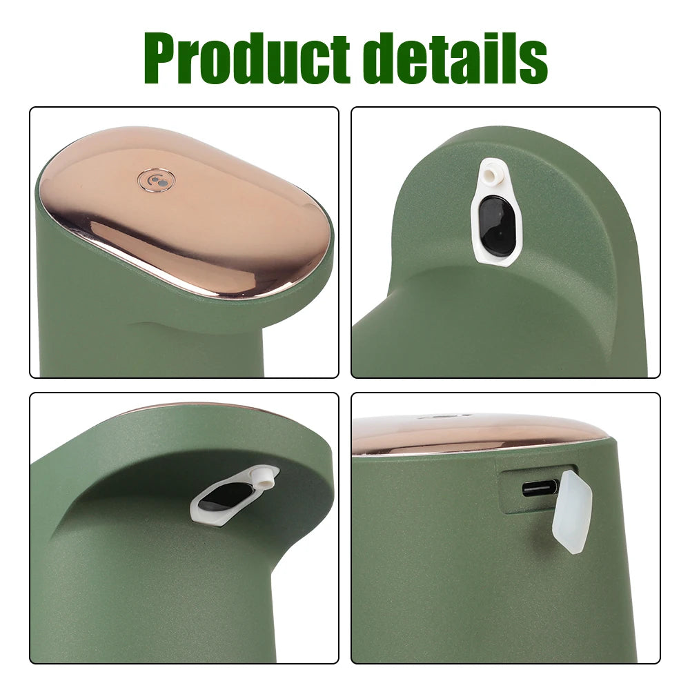 450ML Touchless Automatic Foaming Soap Dispenser — USB Rechargeable Hand-Free Bathroom & Kitchen Use