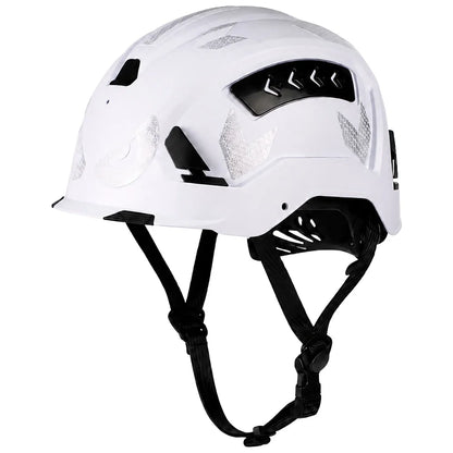 ANSI CE Safety Helmet - Breathable ABS Construction Hard Hat with Sliding Vents & Reflective Stickers