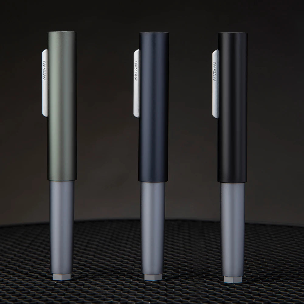 Natamifountain Pen with Fine Metal Nib - Smooth Writing Ink Pen for Office, School & Signatures