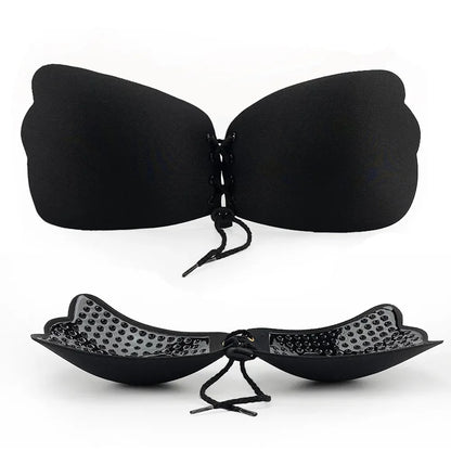 Invisible Nude Push-Up Bra Stickers – Silicone Chest Pasties for Women Wedding Lingerie