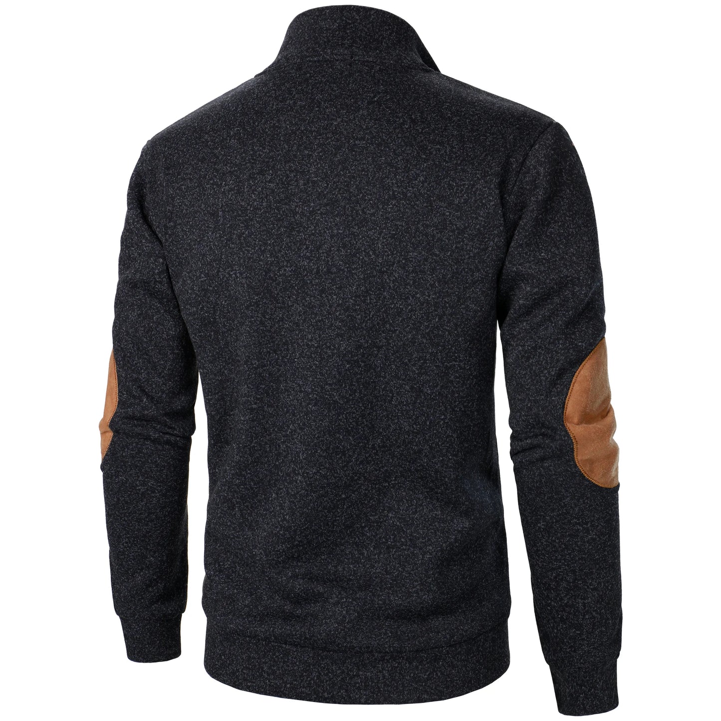 Men's Stand Collar Knit Sweater - Autumn Winter Long Sleeve Casual Knitted Pullover Top