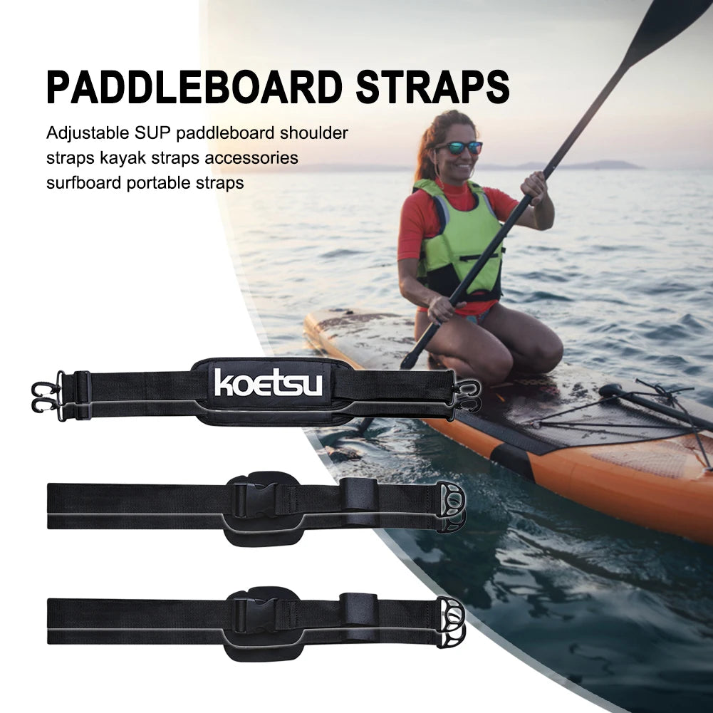 Adjustable Surfboard Shoulder Belt – Carry Sling for Stand Up Paddle Board, Surfboard Carrier Accessory