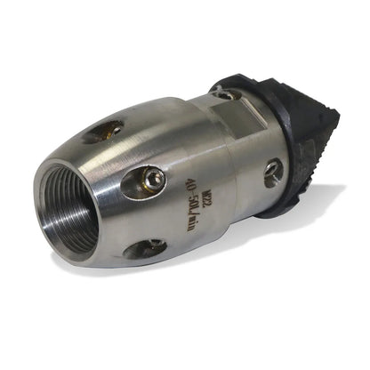 High Pressure Rotating Nozzle 1/2 M22 & 3/8 – Sewer & Sludge Cleaning Water Gun Nozzle for Pressure Washing